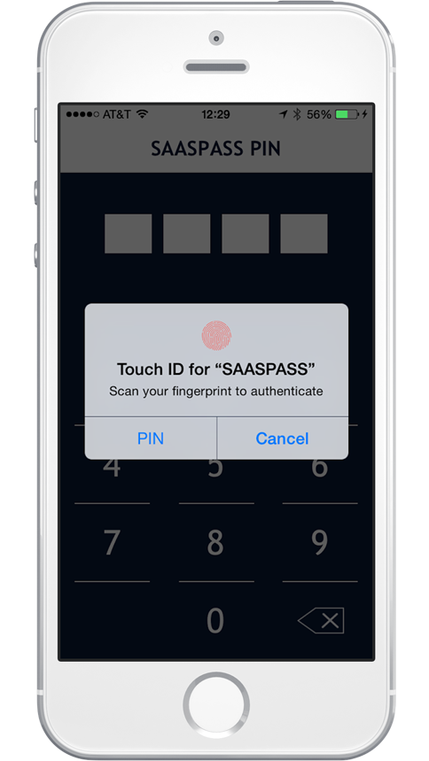 SAASPASS Pin Settings Single Sign On SSO Two Factor Authentication Secure